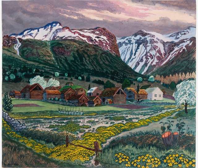 The lost artist of Norway - Nikolai Astrup - PHOTOS